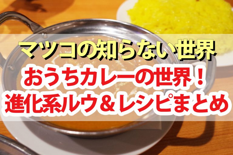 【マツコの知らない世界】おうちカレーの世界まとめ｜進化系ルウ＆100均スパイスで作る本格インドカレーレシピ