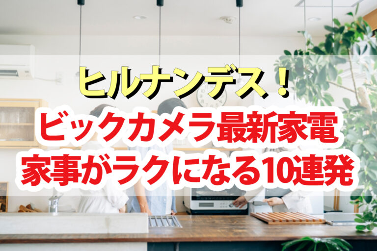 【ヒルナンデス】ビックカメラ最新家電2022家事がラクになる10連発！掃除機 調理家電 便利家電