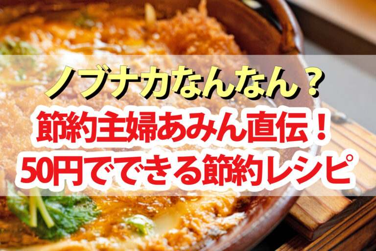 【ノブナカなんなん】節約主婦あみん50円飯節約レシピ｜高野豆腐カツ煮 ちくわエビチリ 豆腐もやし大根餃子 うどん混ぜごはん