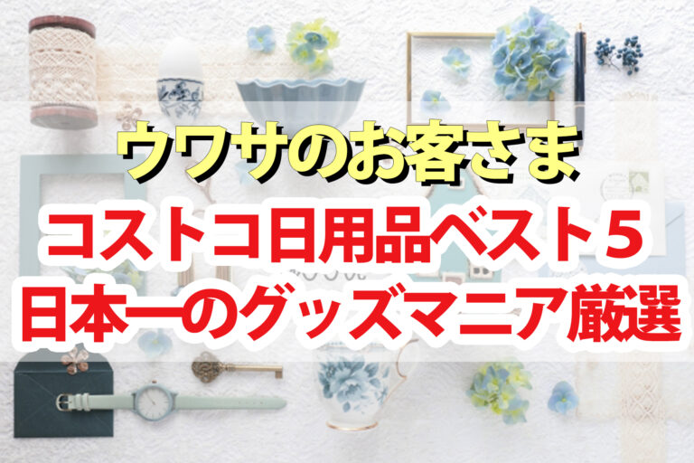 【ウワサのお客さま】コストコグッズマニアおすすめコストコ日用品ベスト5