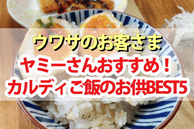 【ウワサのお客さま】カルディマニアのヤミーさんおすすめご飯のお供ベスト5