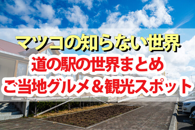 【マツコの知らない世界】道の駅の世界 日本全国ご当地グルメ＆観光スポット