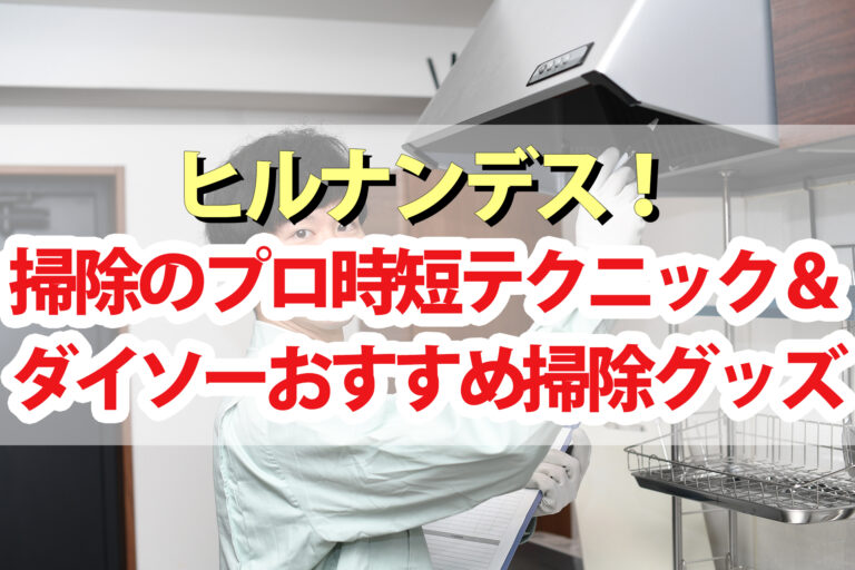 【ヒルナンデス】掃除のプロ時短掃除術＆ダイソー100均お掃除グッズ(12/12)