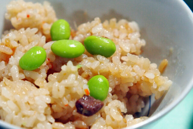 【相葉マナブ】枝豆炊き込みご飯レシピ(ビールで炊き込ビーご飯)日本橋ゆかり直伝