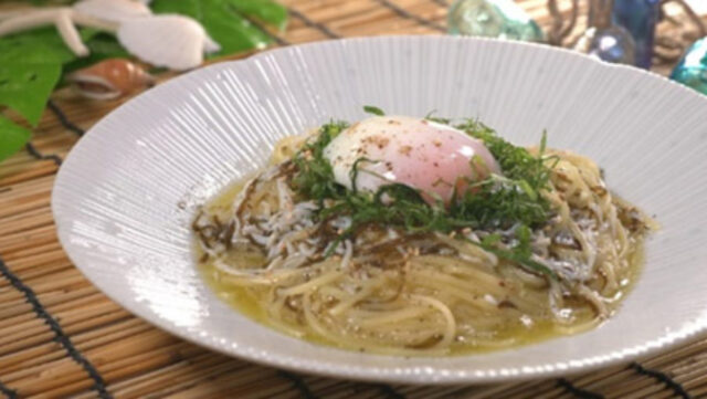 【サタプラ】磯の香りの冷製パスタのレシピ(もずく×しらす)冷やし麺アレンジレシピ