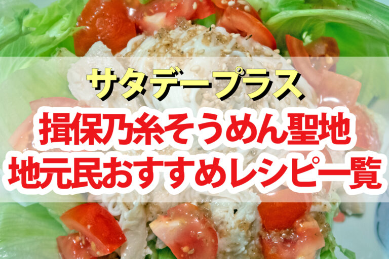 【サタプラ】揖保乃糸そうめんの聖地『兵庫県たつの市』アレンジレシピ一覧