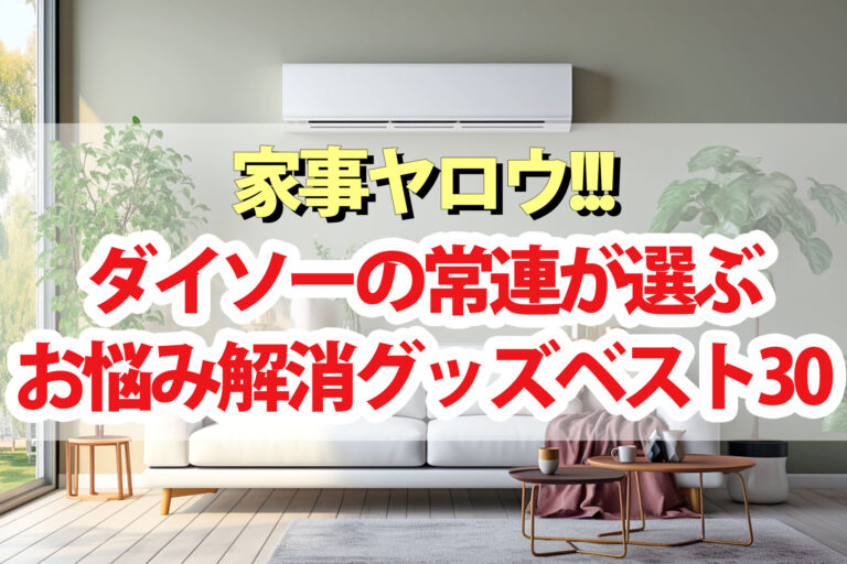 【家事ヤロウ】ダイソー100均家事お悩み解消グッズランキング2023ベスト30