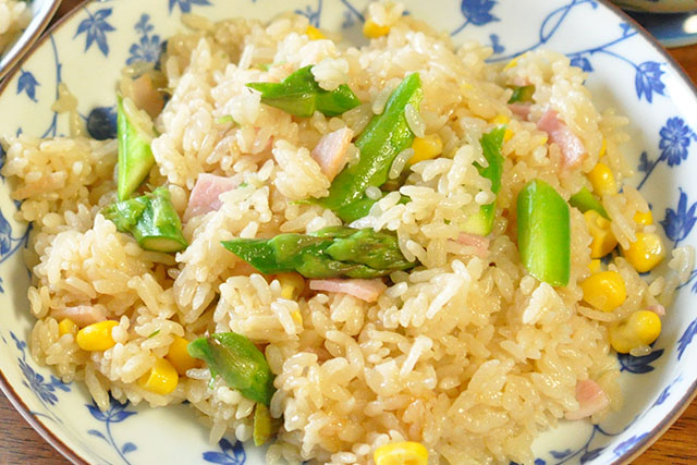 【きょうの料理】アスパラご飯のレシピ 土井善晴のふつうにおいしいもん