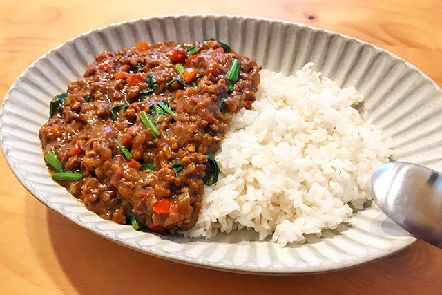 【相葉マナブ】小松菜キーマカレーのレシピ ジョーさん直伝