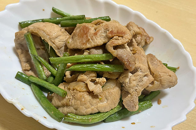 【きょうの料理】豚こまといんげんのにんにく炒めのレシピ 髙山かづえさんのこま切れ肉おかず