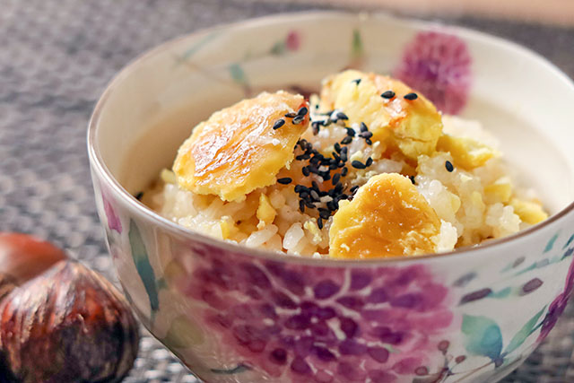 【きょうの料理】渋皮付き茹で栗の炊き込みご飯のレシピ 横山タカ子さんの栗料理