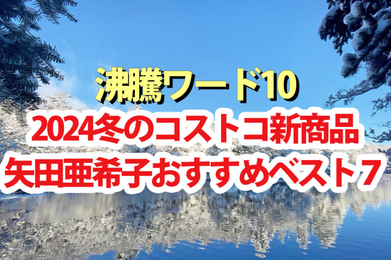 【2024年12月版】矢田亜希子おすすめコストコ新商品BEST7【沸騰ワード10】