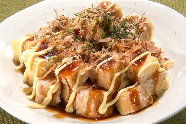 【家事ヤロウ】厚揚げたこ焼きのレシピ ギャル曽根の節約デカ盛り時短料理