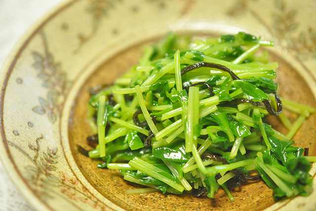 【あさイチ】豆苗のナムル風サラダのレシピ フードスタイリスト中村弘子さん