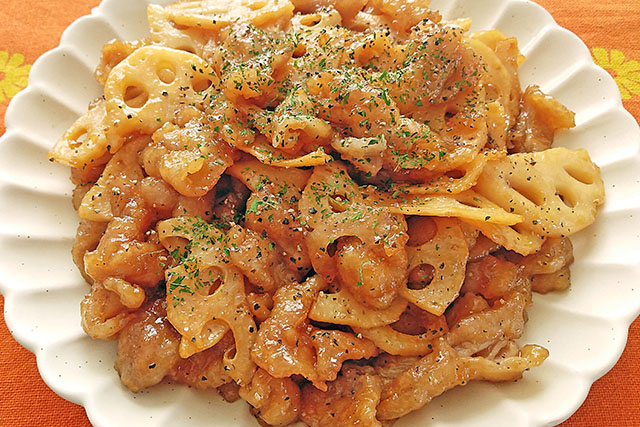 【きょうの料理】れんこんと豚こまの梅ごま炒めのレシピ 齋藤菜々子さん腸活料理