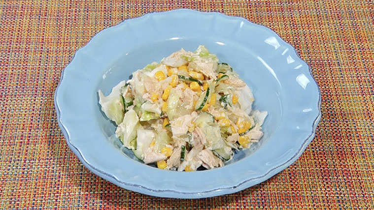 【DayDay】ポン酢しょうゆでコールスローのレシピ(南野陽子)亜希のざっくりキッチン