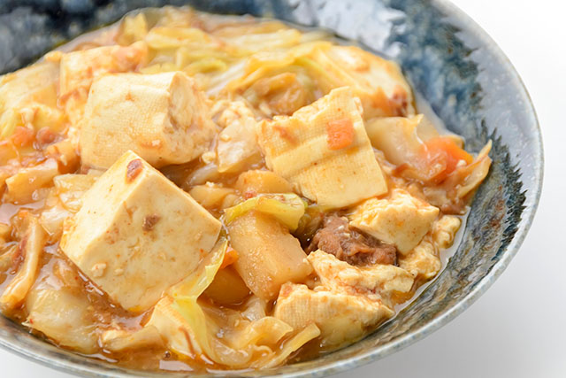 【every】豆腐とキャベツの甘辛炒めのレシピ(だけメシ)材料2つで簡単&時短料理