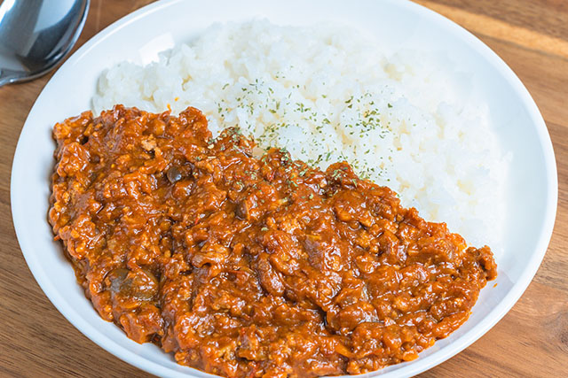 【ラヴィット】キーマカレーのレシピ ミートソース＆ボロネーゼパスタソースアレンジ料理