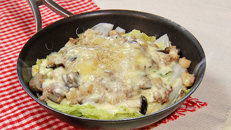 【DayDay】白菜ラザニアのレシピ(ワンパン)亜希のざっくりキッチン