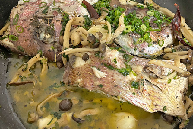 【DAIGOも台所】鯛の中華風アヒージョのレシピ 花椒スパイスで旨辛