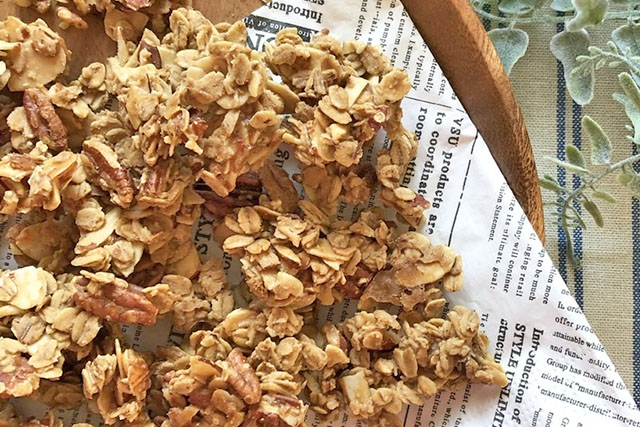 【きょうの料理】きな粉のグラノーラのレシピ かのうかおりさんきなこスイーツ