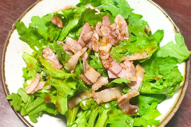 【きょうの料理】春菊のサラダのレシピ 本田明子のあきっこない料理