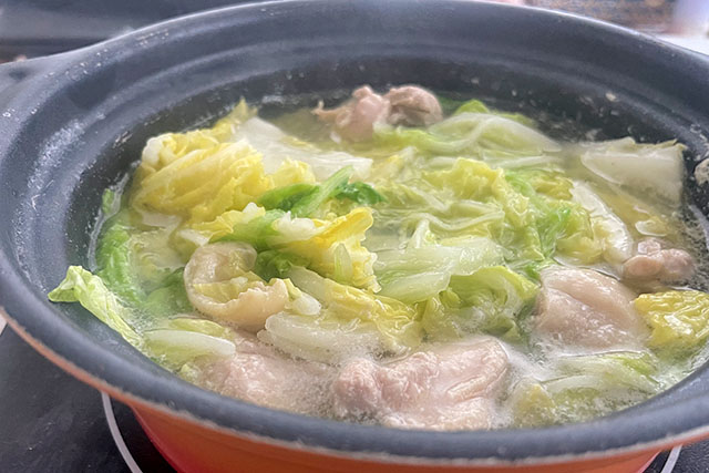 【きょうの料理】とろとろ白菜のペペロン鍋のレシピ 夏梅美智子さんわが家のリピートレシピ