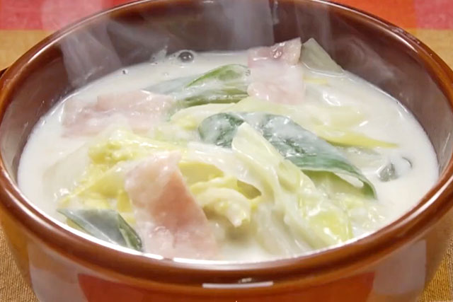 【相葉マナブ】白菜とネギのクリームシチューのレシピ 横浜市都筑区のネギ農家直伝