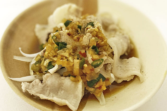 【きょうの料理】豚しゃぶの中華風ねぎ生姜だれのレシピ 菊池晋作シェフのポカポカ料理