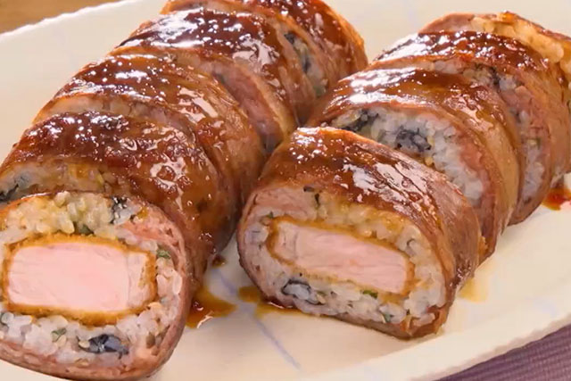 【つぶれない店】和田明日香『トンカツミルフィーユ肉巻き』レシピ オーケー食材で簡単料理