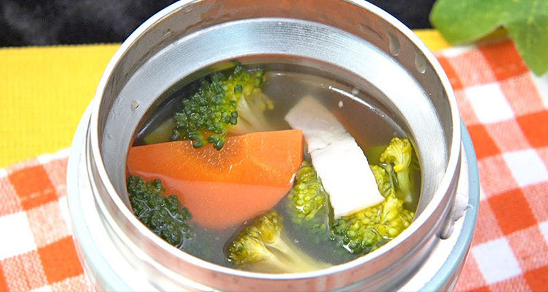 【ZIP】ブロッコリーとにんじんのポトフのレシピ(スープジャー)デリッシュキッチン