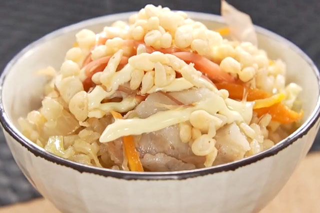 【相葉マナブ】にんじんたっぷり！ソース焼きそば風釜飯のレシピ 釜-1グランプリNEO