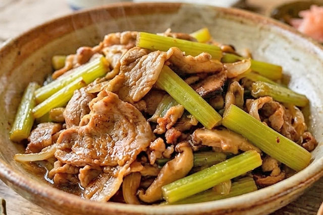 【きょうの料理】ふきと豚肉の生姜炒めのレシピ 前沢リカさんのふき料理