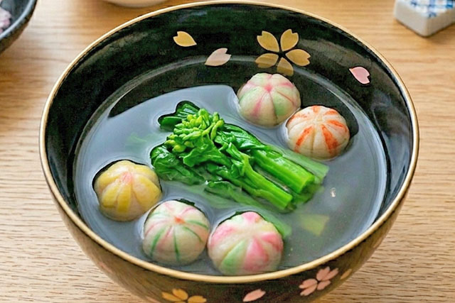 【きょうの料理】春のお吸い物のレシピ しらいのりこさん春のお気楽すし