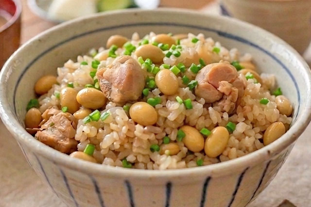 【きょうの料理】ひたし豆と鶏肉のチャーハンのレシピ 栗原はるみのキッチン日和