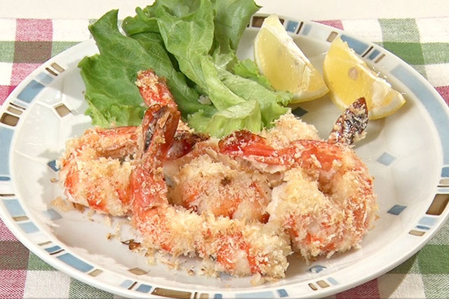 【ZIP】揚げないエビフライのレシピ(トースター)島本美由紀さん苦労キャンセルレシピ