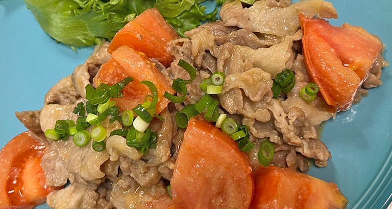 【ZIP】豚こまとトマトの味噌バター炒めのレシピ 殿堂入り豚こま簡単料理