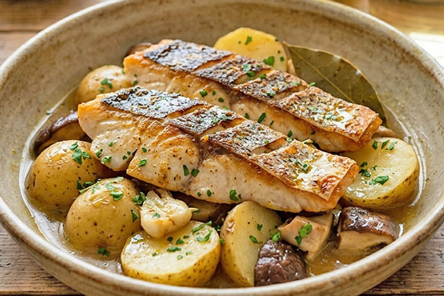 【DAIGOも台所】鯛と新じゃがいもの白ワイン風味のレシピ カレーの風味がアクセント