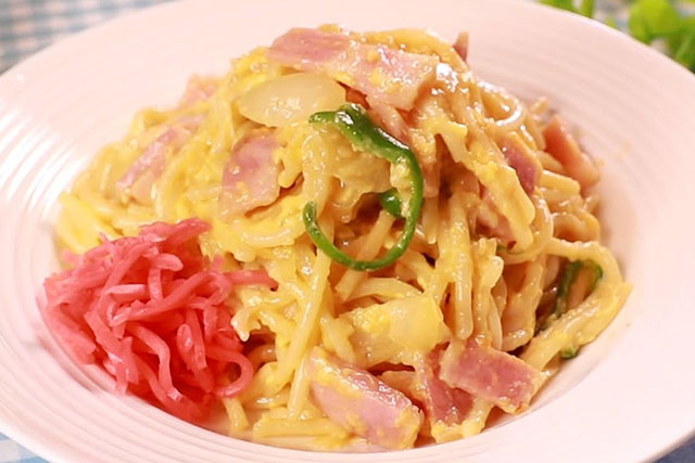 【ラヴィット】パンチョ風旨味たっぷりもちもち白ナポのレシピ(ロバート馬場)ナポリタン専門店の味を簡単再現