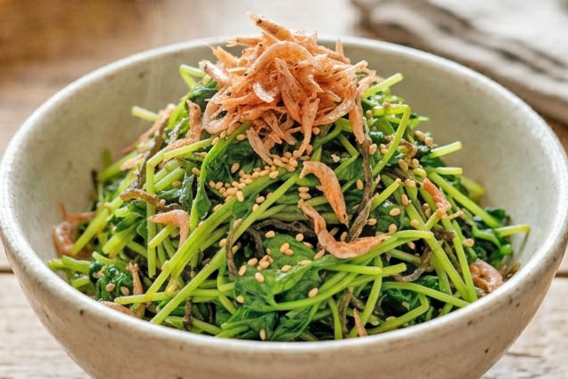 【サタプラ】豆苗の塩昆布和えの電子レンジレシピ『あすけん』アプリ開発者の道江美貴子さん直伝