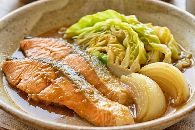 【きょうの料理】春野菜たっぷり！鮭の煮付けのレシピ 高橋拓児シェフのモダン和ごはん