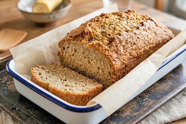 【きょうの料理】オートミールのふかふかバナナブレッドのレシピ 白崎裕子さん直伝こねないパン