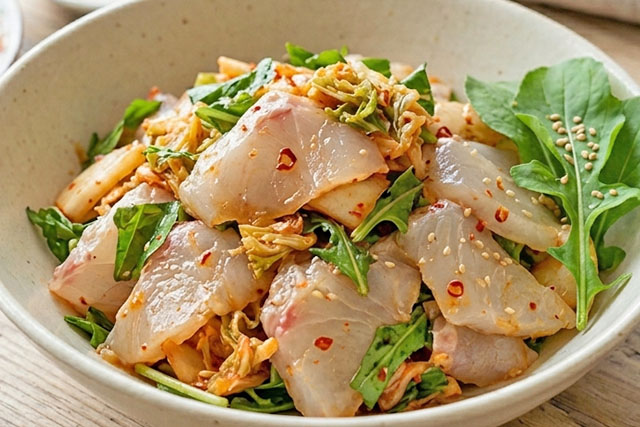 【きょうの料理】お刺身レモンキムチ和えのレシピ 和田明日香さん和え物料理