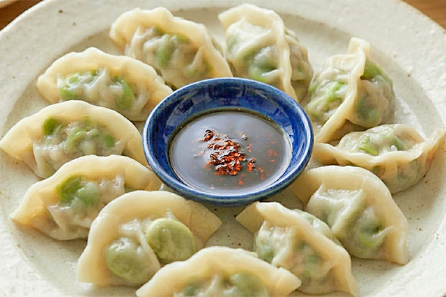 【きょうの料理】鶏とそら豆の水餃子のレシピ ウー・ウェンさん皮から手作り本格水餃子