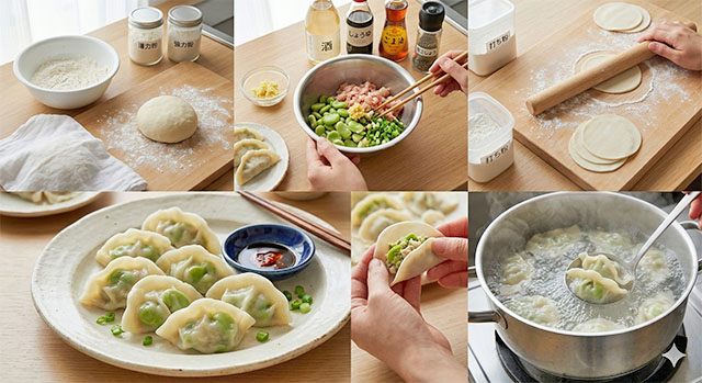 【きょうの料理】鶏とそら豆の水餃子のレシピ ウー・ウェンさん皮から手作り本格水餃子