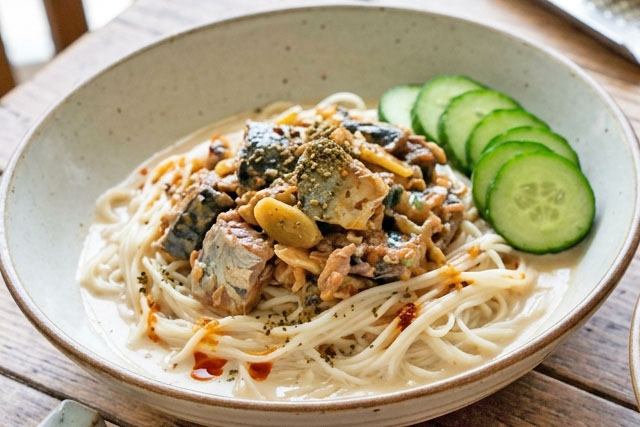 【あさイチ】さば味噌煮缶で!シモ流☆和え麺のレシピ(シモさん)朝イチみんなゴハンだよ