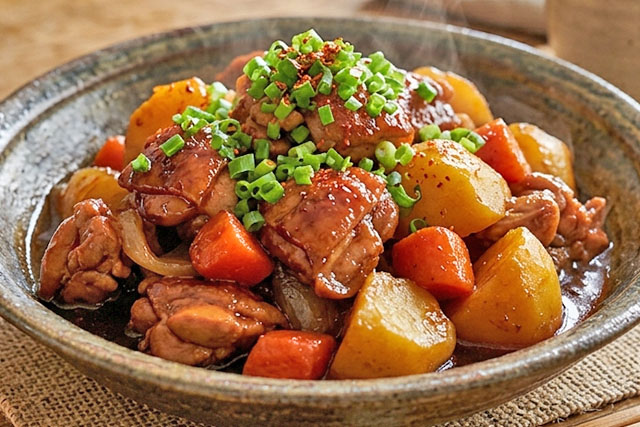 【あさイチ】鶏とじゃがいもの甘辛うま煮のレシピ(コン・チュリョン)朝イチみんなゴハンだよ