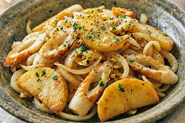 【DAIGOも台所】ちくわとじゃがいものリヨン風のレシピ ちくわアレンジ料理