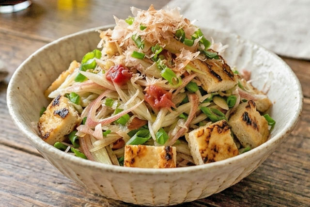 【きょうの料理】みょうがと揚げの梅和えのレシピ 井上かなえさん香味野菜レシピ