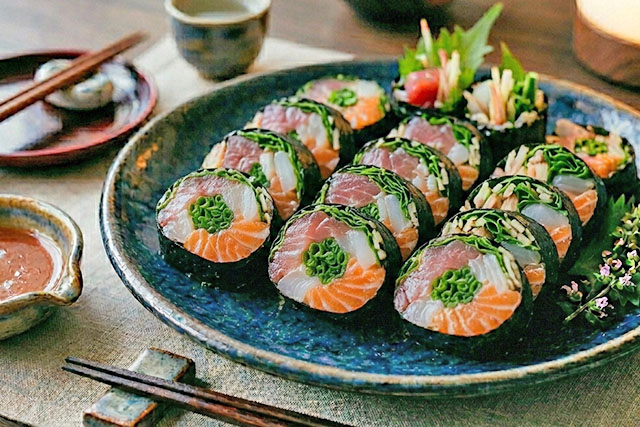 【あさイチ】梅だれでさっぱり!お刺身ロールのレシピ(ほりえさわこ)朝イチみんなゴハンだよ